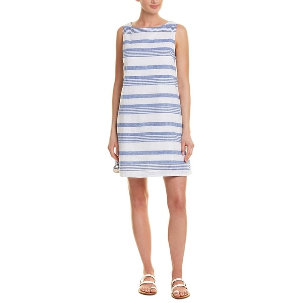 beachlunchlounge linen blend shift dress