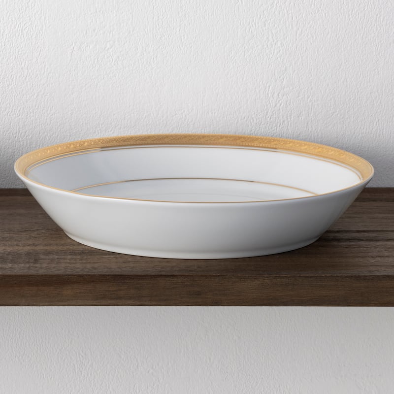 Crestwood Gold Set of 4 Coupe Dinner Bowls, 9-3/4", 43 oz.
