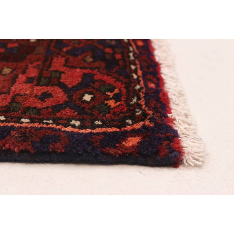 ECARPETGALLERY Hand-knotted Andelz Red Wool Rug - 4'3 x 7'9