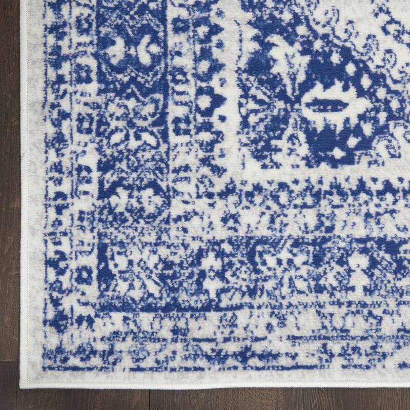 Power Loomed Distressed Geometric Modern Stain Resistant Area Rug - 36' X '24' X '0.39