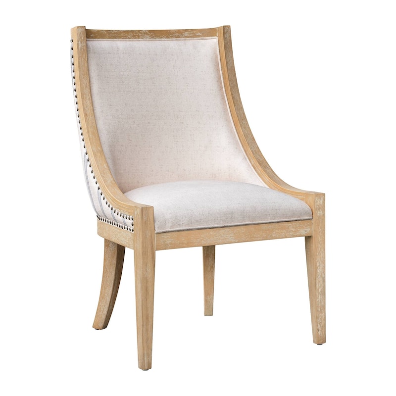 Martha Stewart Elmcrest Upholstered Dining Chair with Nailhead Trim