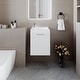 preview thumbnail 1 of 10, Haigleer Creek Bathroom Vanity with Integrated Sink and Faucet White