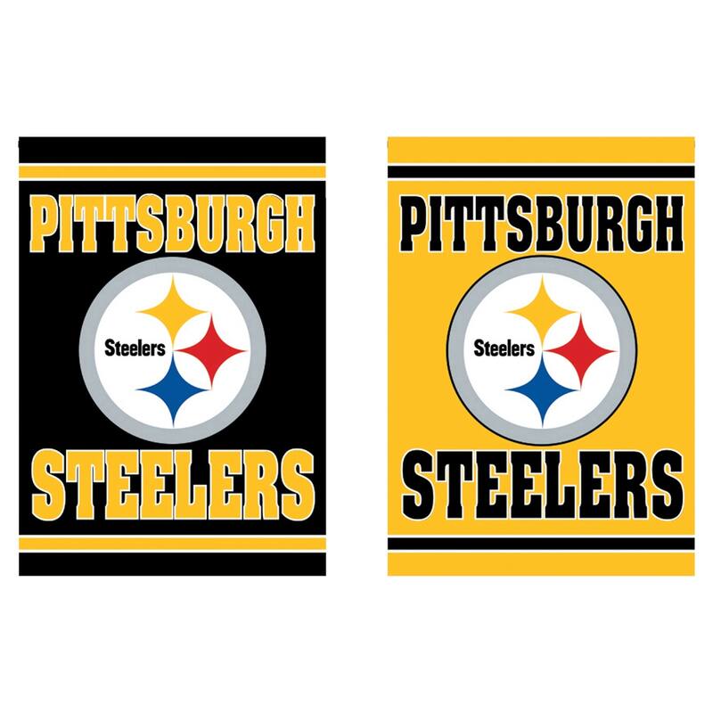 Embossed Suede Flag, Garden Size, Pittsburgh Steelers