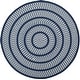 preview thumbnail 29 of 57, SAFAVIEH Handmade Braided Levina Country Rug 5' Round - Ivory/Navy - Round