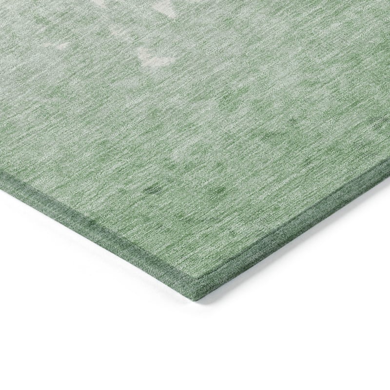 HomeRoots Damask Transitional Rectangle Outdoor Rug