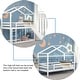 preview thumbnail 4 of 14, Twin Over Twin Bunk Bed with Playhouse Roof, Slide, and Ladder