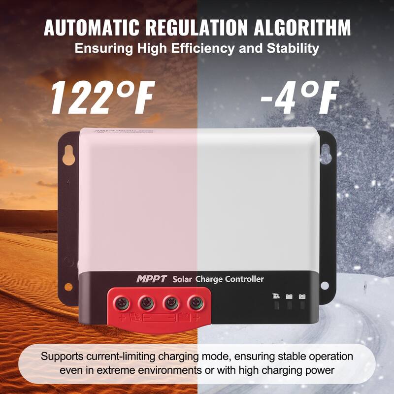 Solar Charge Controller Flooded and Lithium Battery Charging