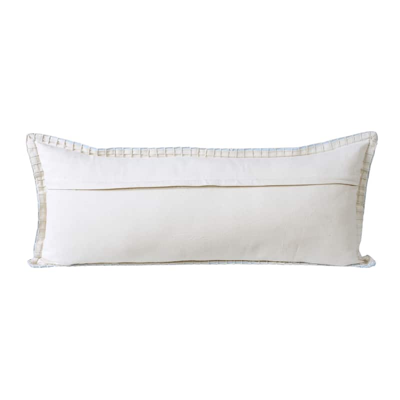 Sevita Guapo Casual Solid Stitched Edge Cotton Throw Pillow