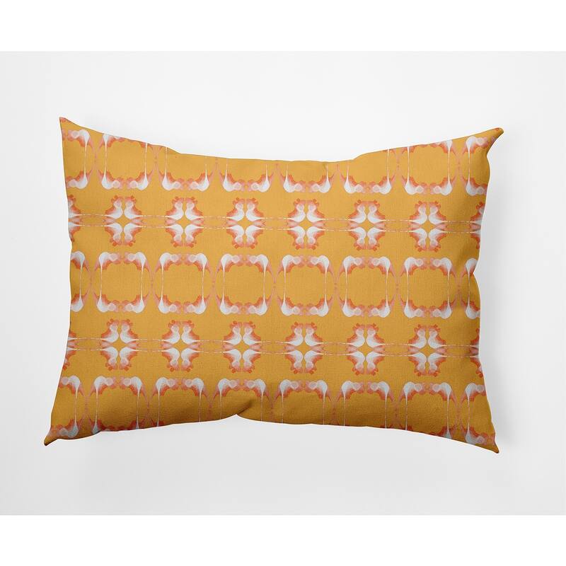 Summer Picnic Decorative Indoor Pillow - Egg Yolk Yellow - 14" x 20"