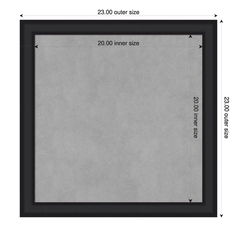 Amanti Art Oliver Black Narrow Framed - 23 x 23 in - Oliver Black Narrow