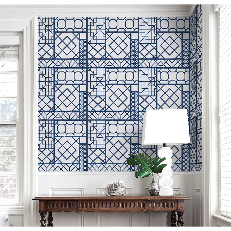 NextWall Garden Trellis Peel and Stick Wallpaper
