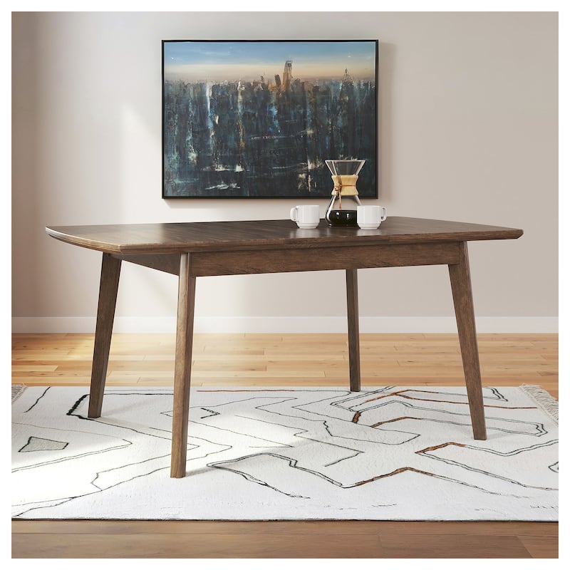 Signature Design by Ashley Lyncott Brown Rectangular Dining Butterfly Extension Table - 36"W x 48/64"D x 30"H
