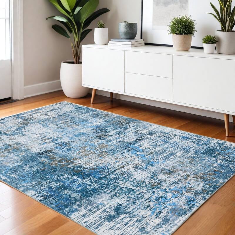 HomeRootsAbstract Modern Runner Area Rug - 66.14' X '42.13' X '0.12
