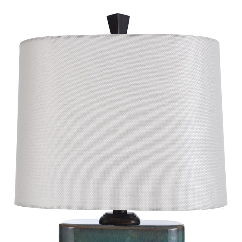 Carolina Ceramic Table Lamp with Multitone Blue Glaze Finish