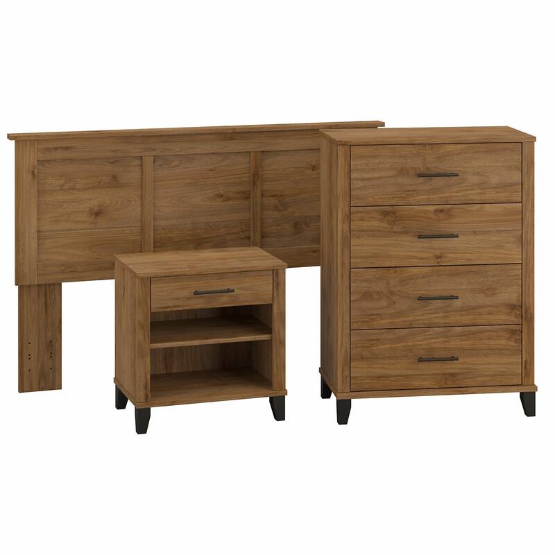 Somerset Full/Queen Size Headboard Bedroom Set by Bush Furniture
