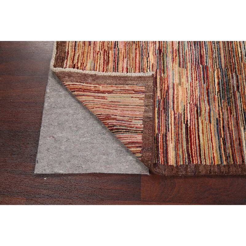 Hand Knotted Oriental 100% Wool Carpet Tribal Contemporary Multi-Colored Gabbeh (kashkoli) Area Rug - 6' 3'' X 4' 7''