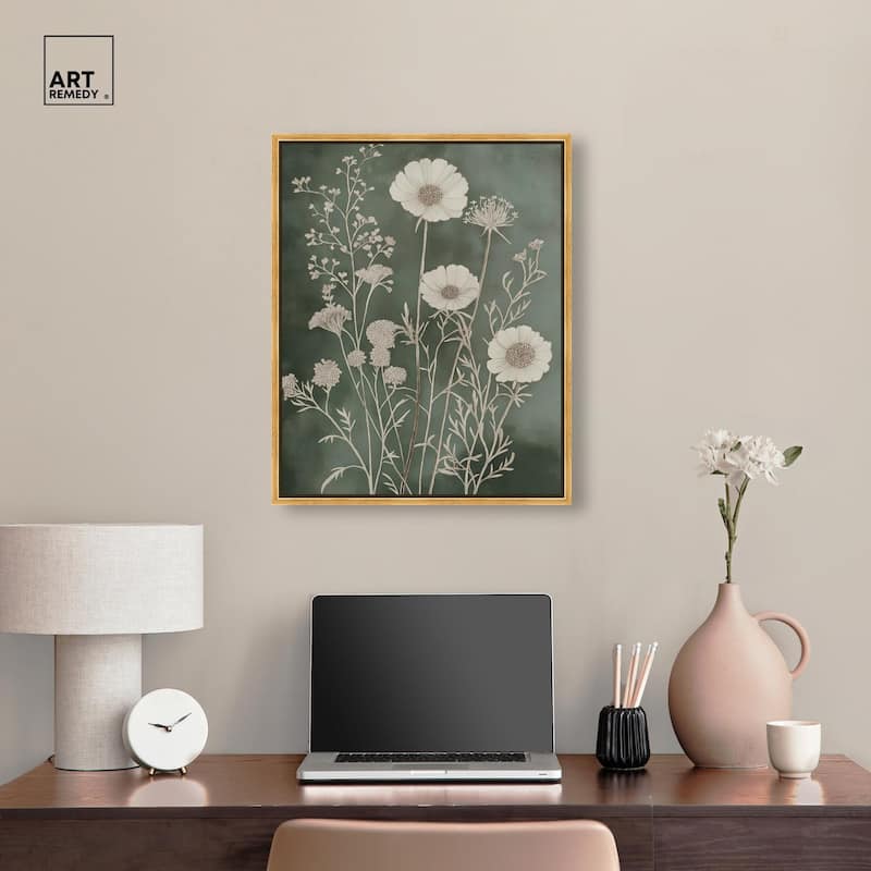 Airy Green Garden Canvas by Art Remedy