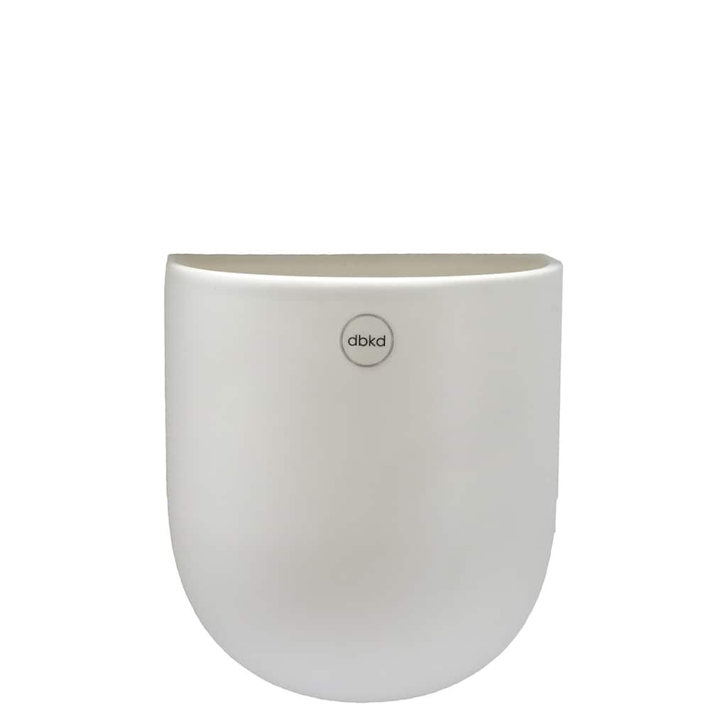 Lg. CUT Wall Planter White - White