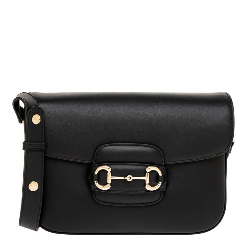 Gucci Horsebit 1955 Soft Medium Shoulder Bag - Black