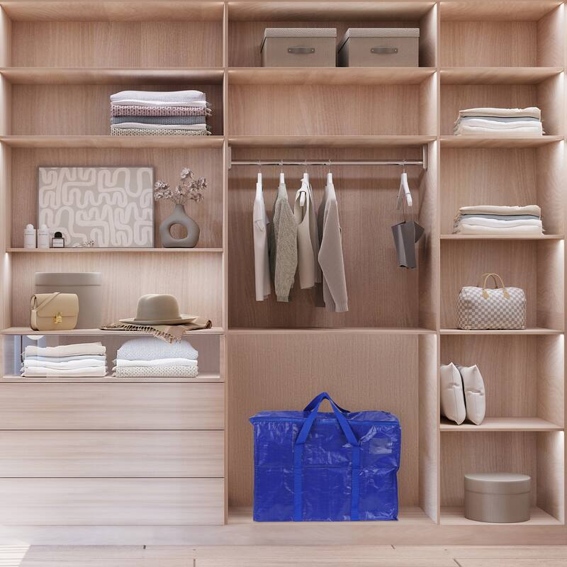1 Pack Clothes Storage, Foldable Storage Bags, Moving Bags for Organizing Bedroom, Closet Organizers and Storage