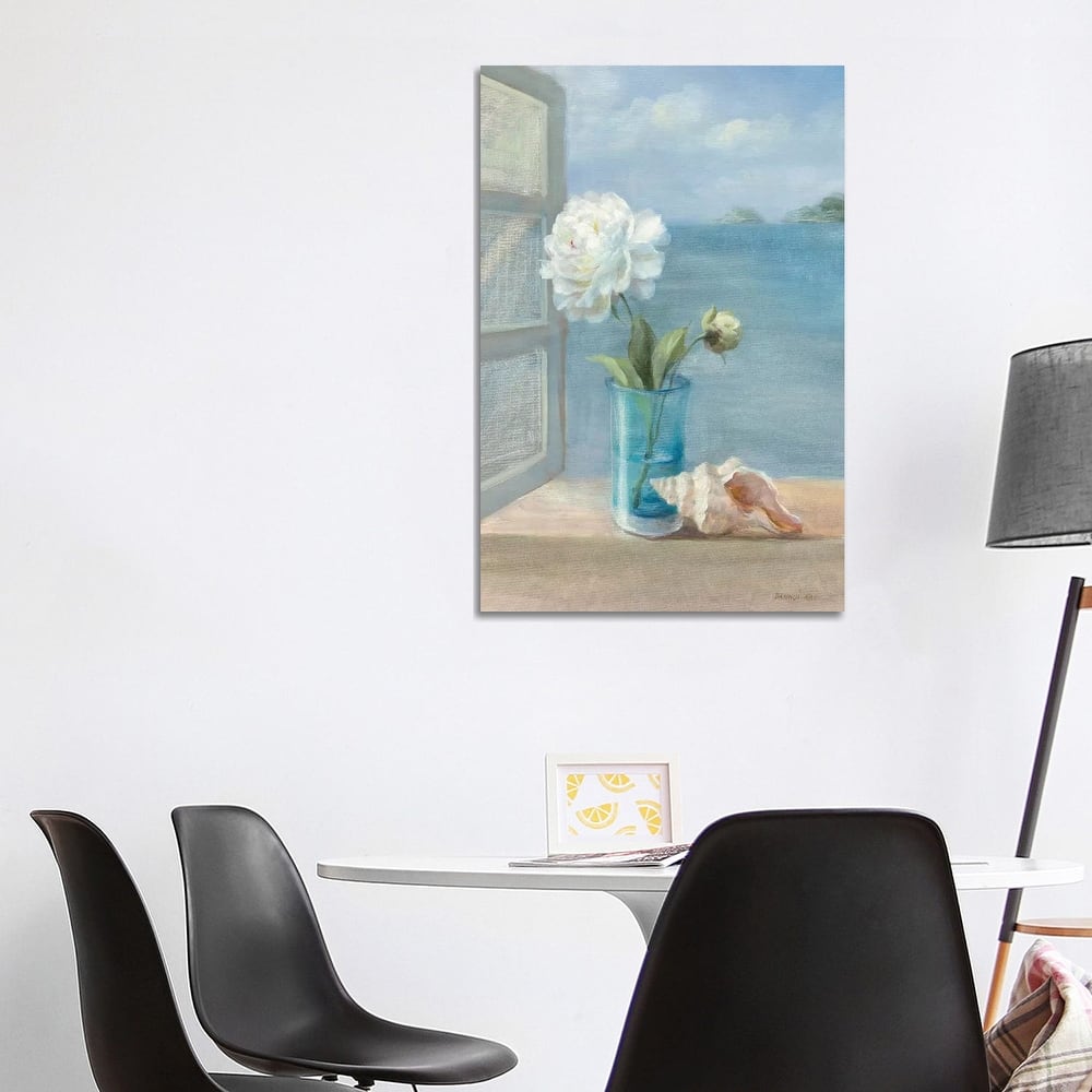 iCanvas "Coastal Floral I" by Danhui Nai Canvas Print