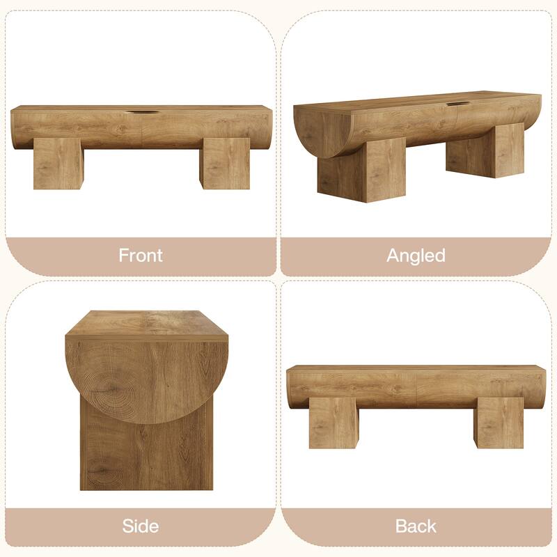 55" Farmhouse Shoe Bench with Flip-Top Storage