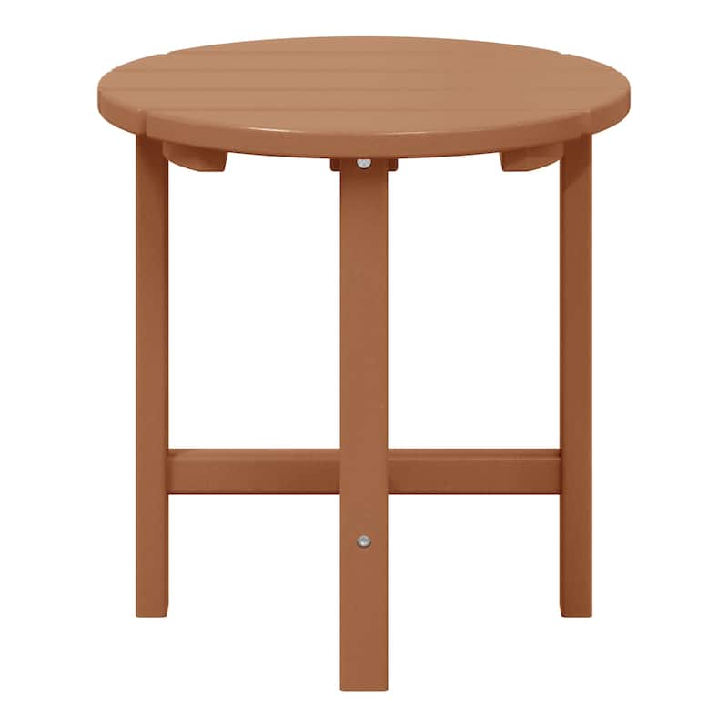 Polytrends Altura Eco-friendly All Weather Round 18" Side Table