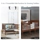 preview thumbnail 18 of 18, Gymax 2-in-1 Convertible Toddler Bed Kids Wooden Bedroom Furniture w/