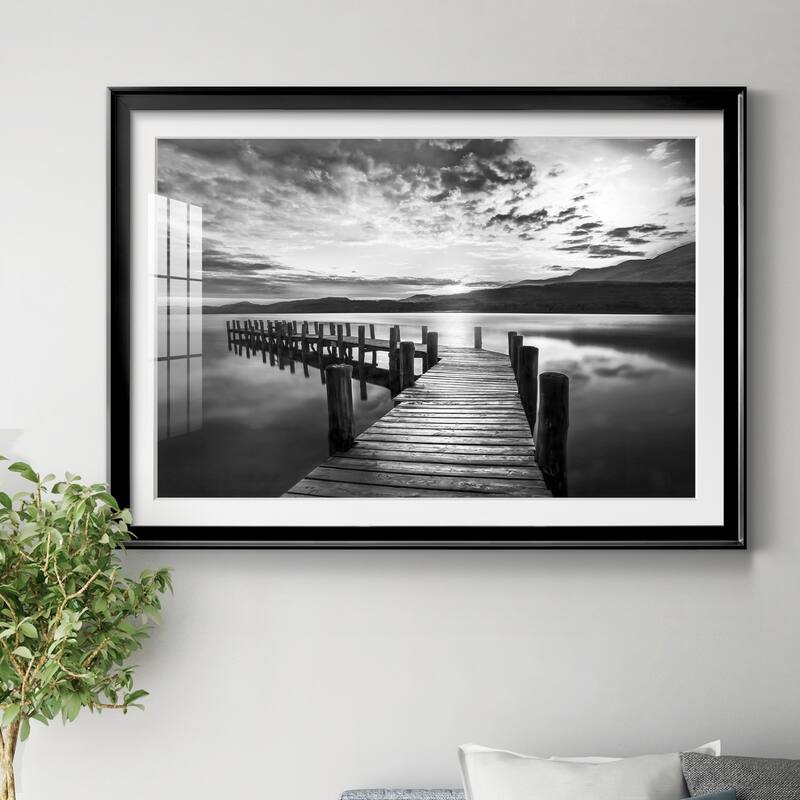 Evening Dock Premium Framed Print - Ready to Hang