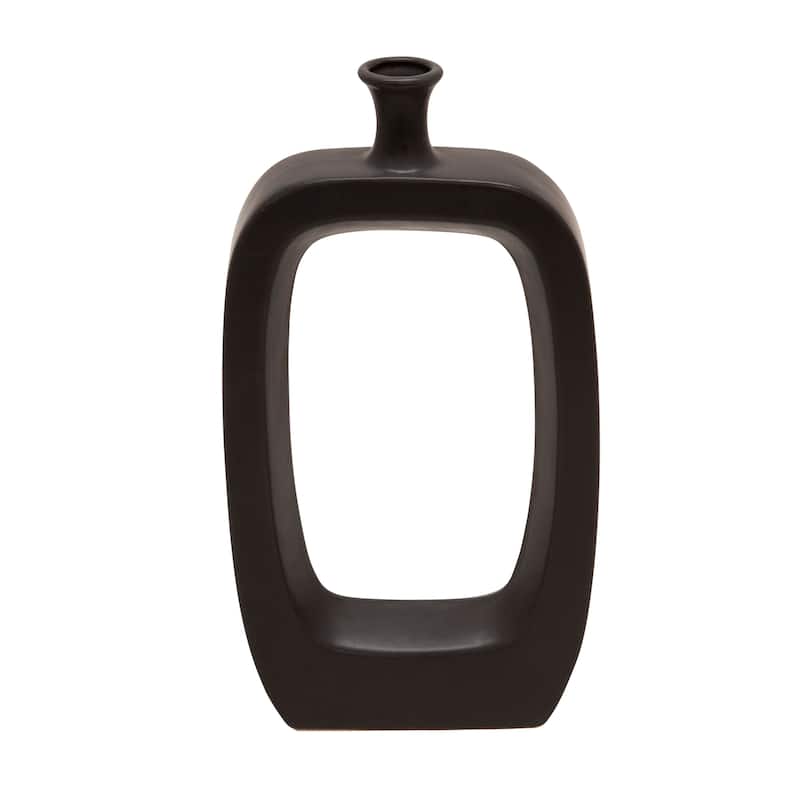 Sagebrook Home Modern Coastal Cut Out Ceramic Bud Vase