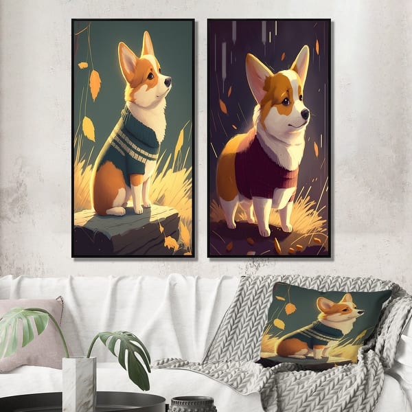 Corgi Dog Modern Art Duvet Set Corgi Dog Modern Art Duvet Set