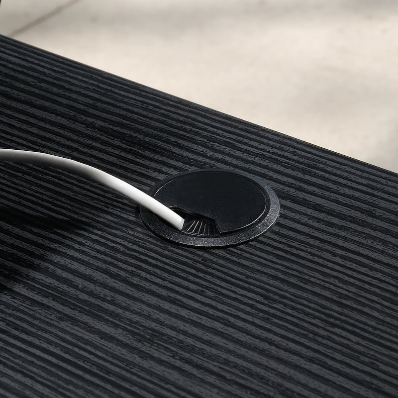 Wood Desk Return 42" with Expanded Workspace, Brown