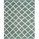preview thumbnail 73 of 118, SAFAVIEH Dallas Shag Melahat Trellis 1.5-inch Thick Rug 8' x 10' - Seafoam/Ivory - Rectangle