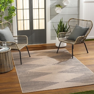 Aby Recycled Machine Washable Boho Diamond Area Rug