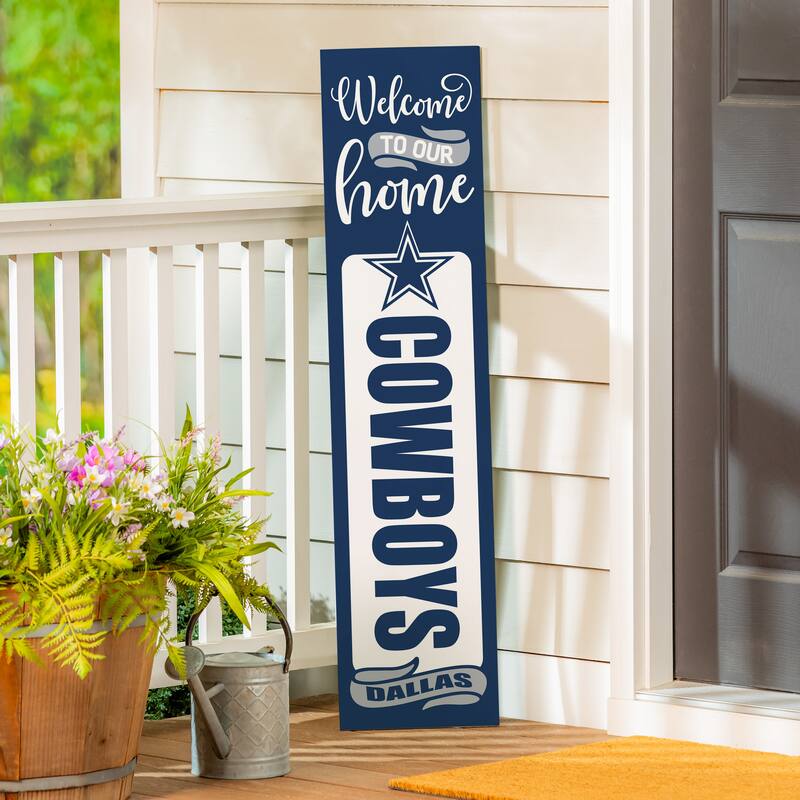 47" Double Sided Seasonal Porch Leaner, Dallas Cowboys - 47" x 11.25"