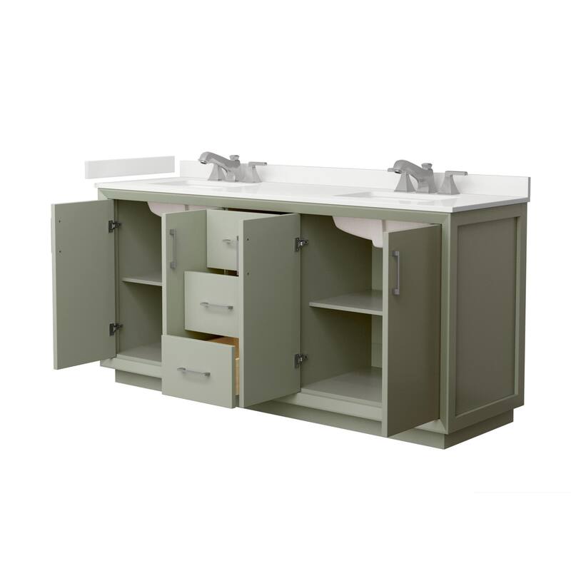 Wyndham Collection WCF414172D-QTZ-US3MXX Strada 72" Free Standing