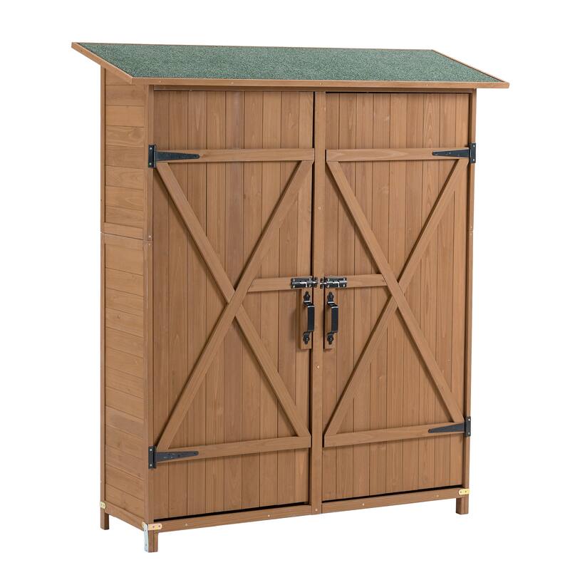 Merax Outdoor Storage Shed with Lockable Door