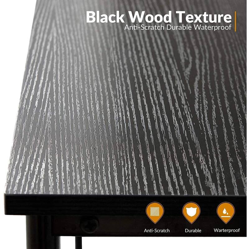 Homy Casa Modern Computer Desk, 47in Metal X Office Writing Table