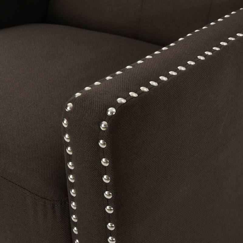 Roomfitters Classic Fabric Push Back Chair, Elegant Recliner for Living Room, Bedroom