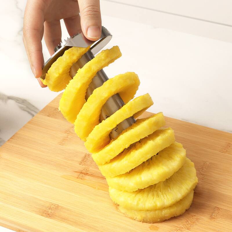 Zulay Kitchen Pineapple Cutter and Corer with Triple Reinforced Stainless Steel
