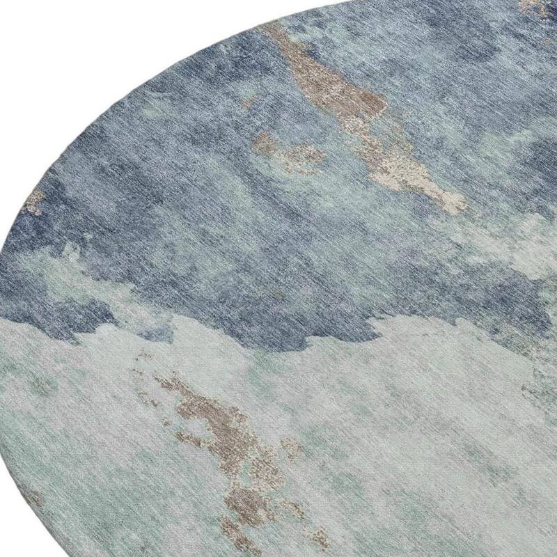 HomeRoots Abstract Transitional Rectangle Outdoor Rug
