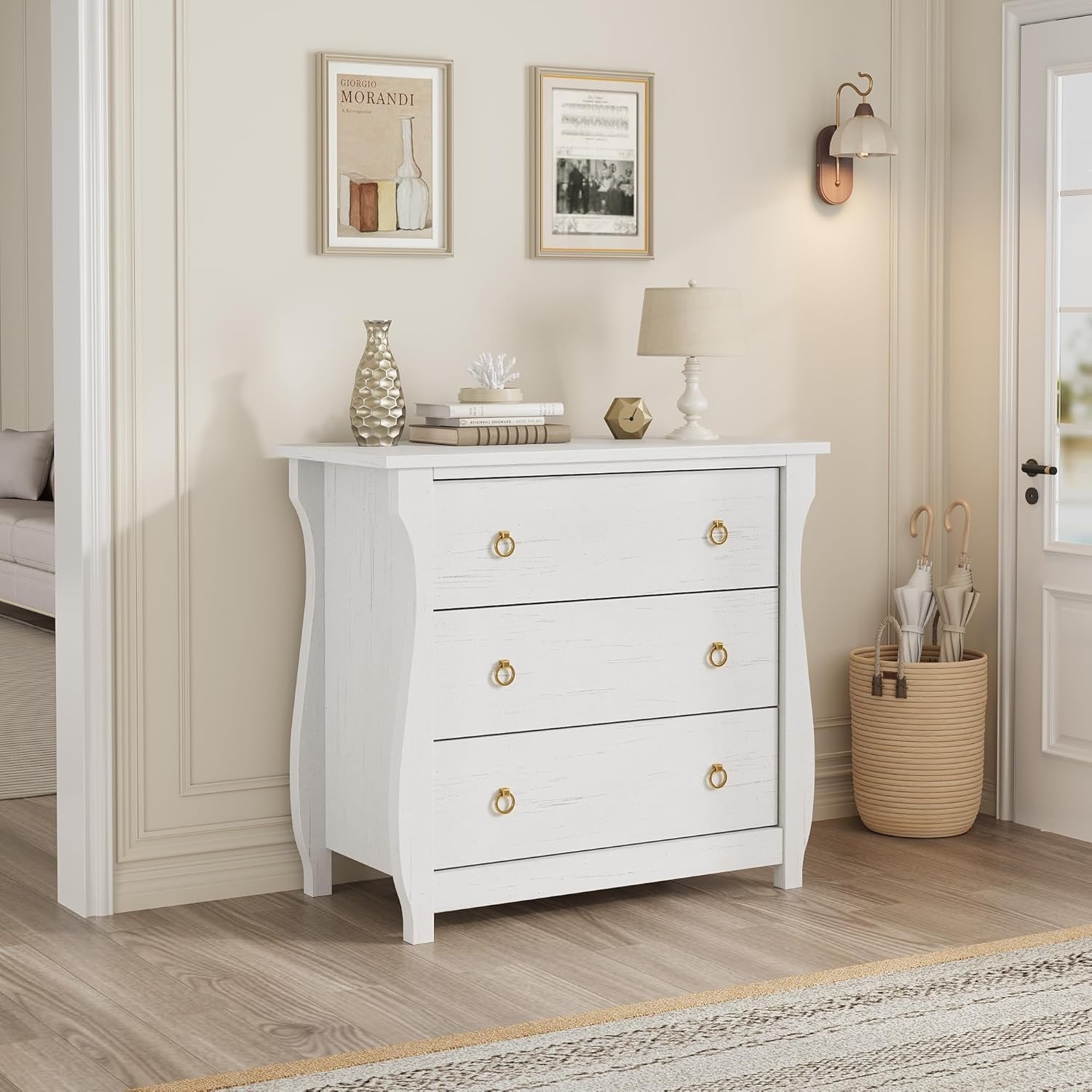 boho dresser white White Boho Dresser