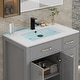preview thumbnail 59 of 143, Modern Bathroom Vanity with Sink & Faucet Storage Cabinet Set