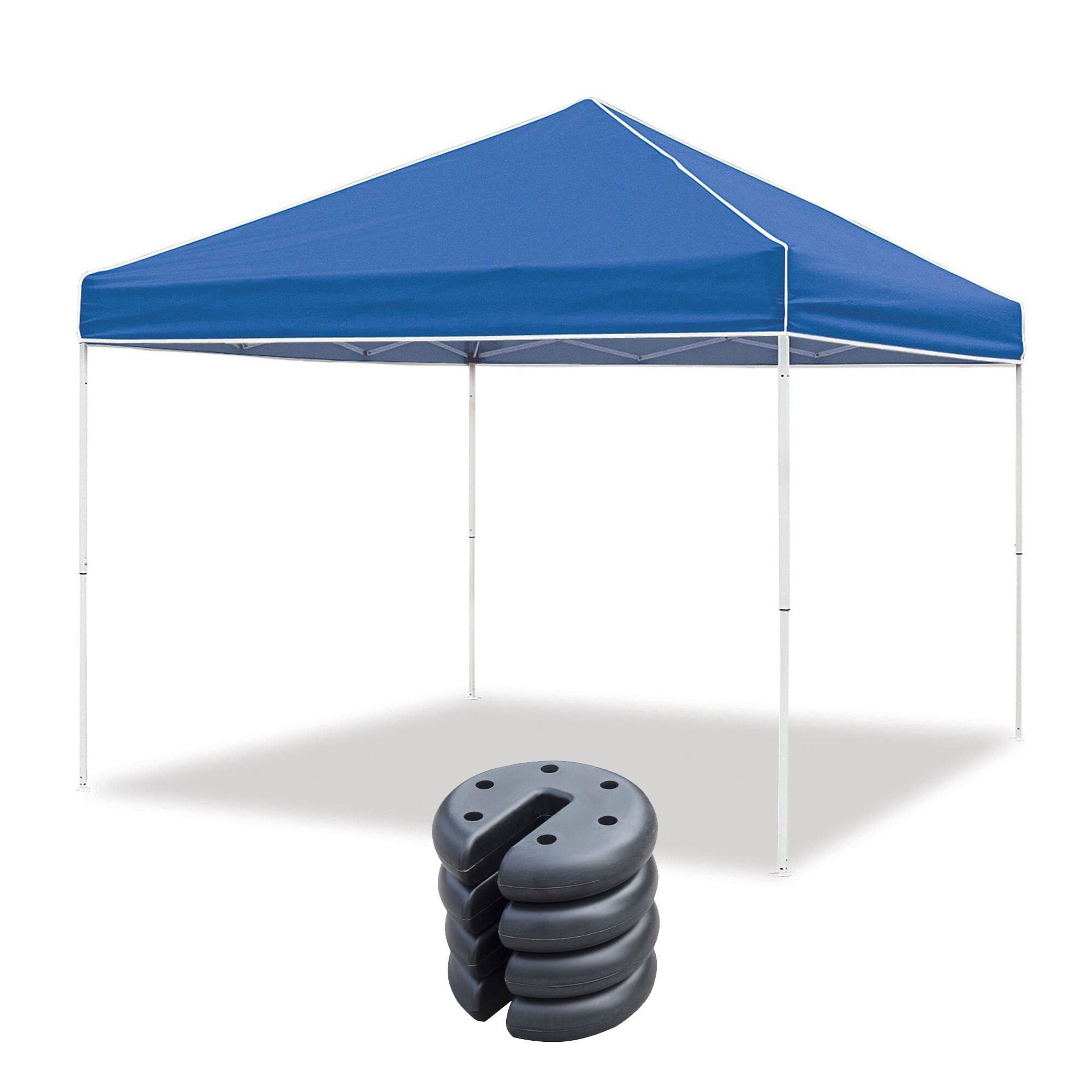 Z Shade 10 x 10 Ft Everest Instant Canopy Blue 5 Pound Weights Set of 4 31 Bed Bath Beyond 36102342