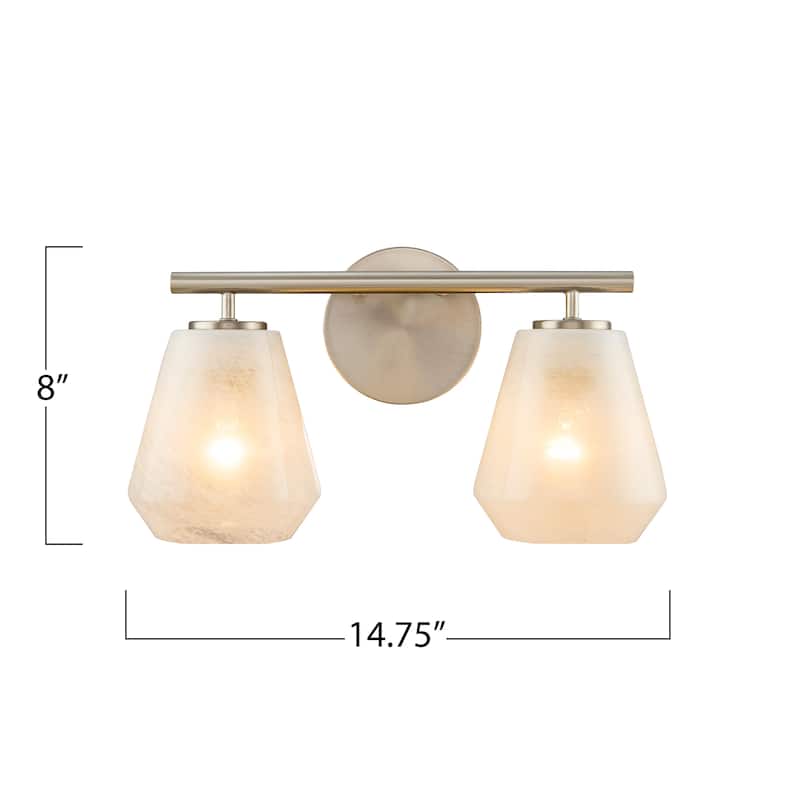 Artcraft Brooke Bathroom Vanity - Wispy White Glassware Shade