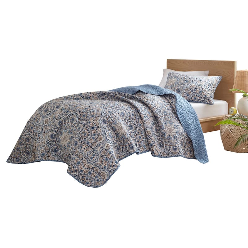 Chelsea Square Valerie Boho Floral Reversible Quilt
