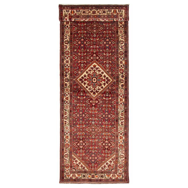 ECARPETGALLERY Hand-knotted Andelz Red Wool Rug - 3'5 x 10'2 - Red - 3'5 x 10'2