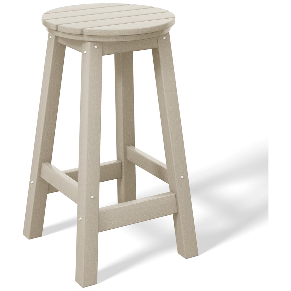 Laguna Hdpe All Weather Outdoor Patio 24" Round Counter Stool