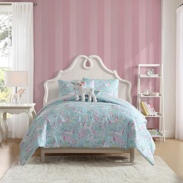 slide 2 of 8, Laura Ashley Kids Magical Unicorns Blue Comforter Bonus Set