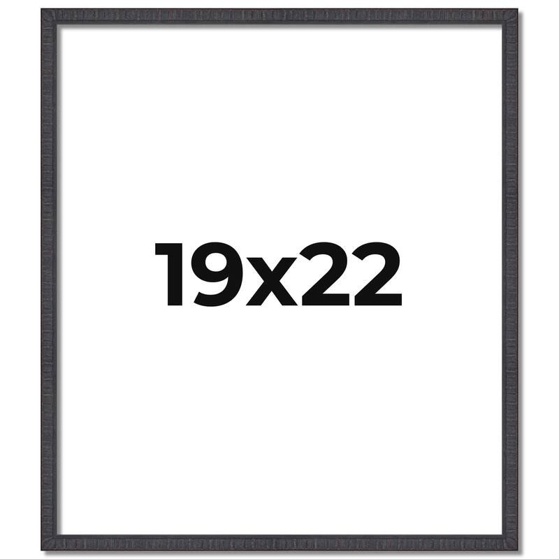 19x22 Frame Brown Solid Wood Picture Frame - Complete Modern Photo